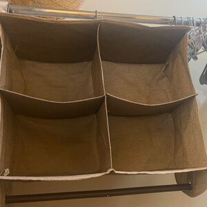 Better Homes And Gardens Brown Hanging Closet Organizer